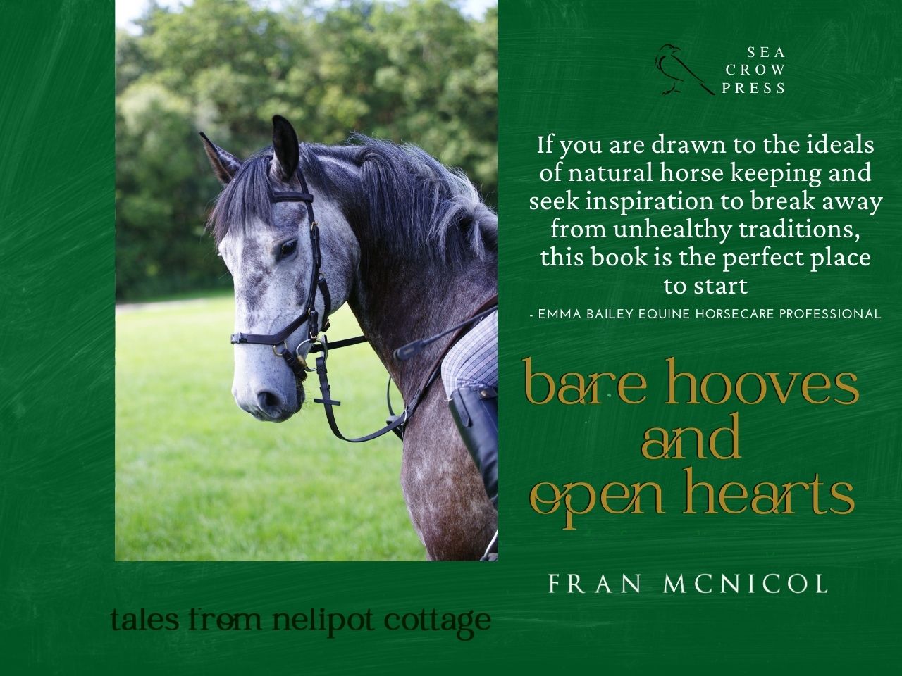 Sea Crow Press Releases New Equestrian Book - Bare Hooves and Open Hearts:  Tales From Nelipot Cottage