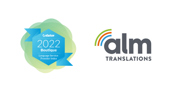 UK-based ALM Translations included in prestigious Slator Language Service Provider Index, marking 20 years of excellence in linguistic services. 
