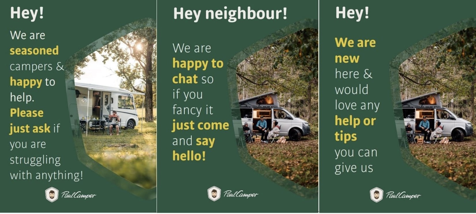 PaulCamper launches ‘Happy Camper Cards’ for beginner campervanners 