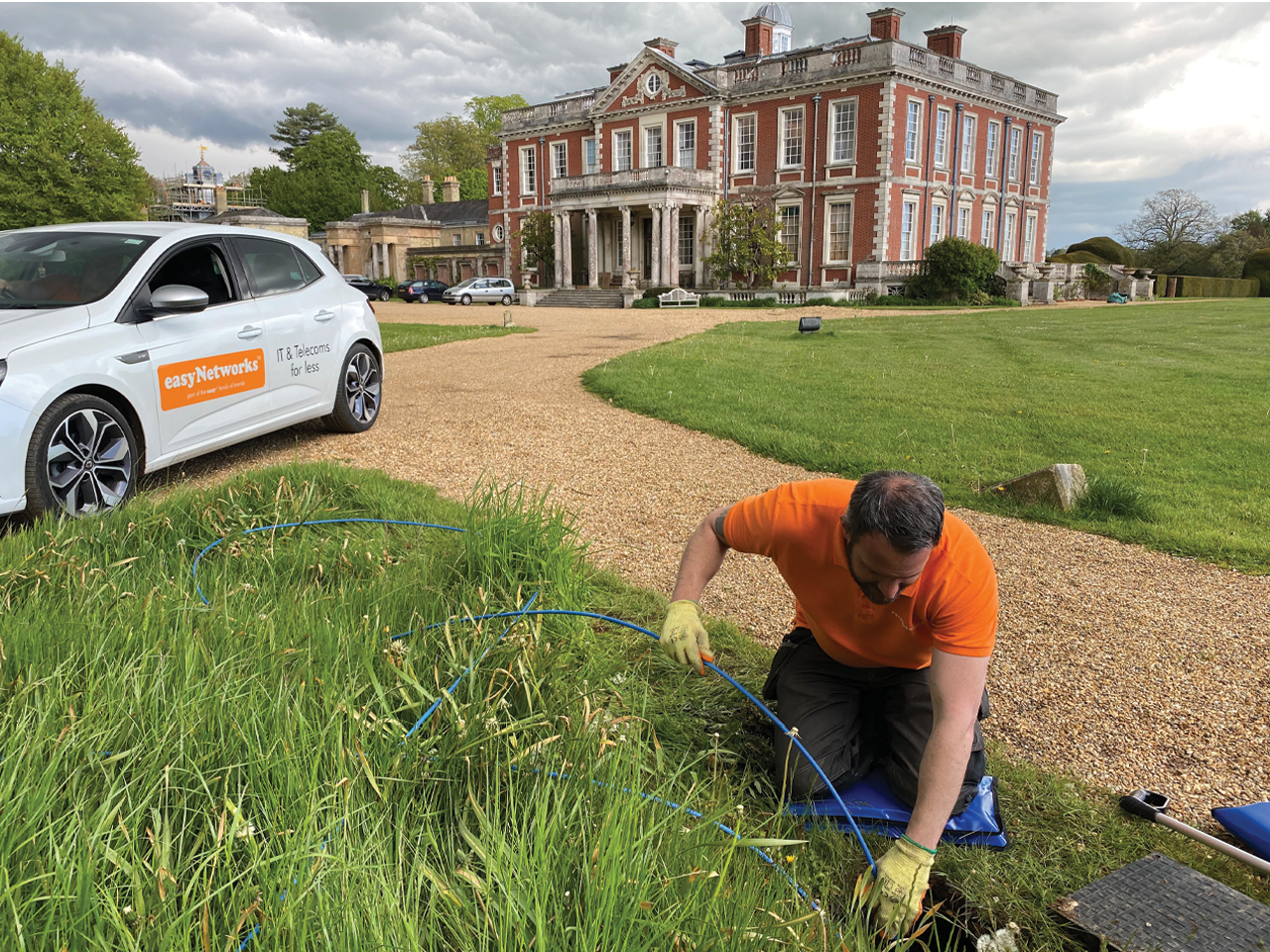 easyNetworks brings Gigabit Fibre to the Stansted Park Estate in only 12 weeks - with no environmental damage to the historic grounds