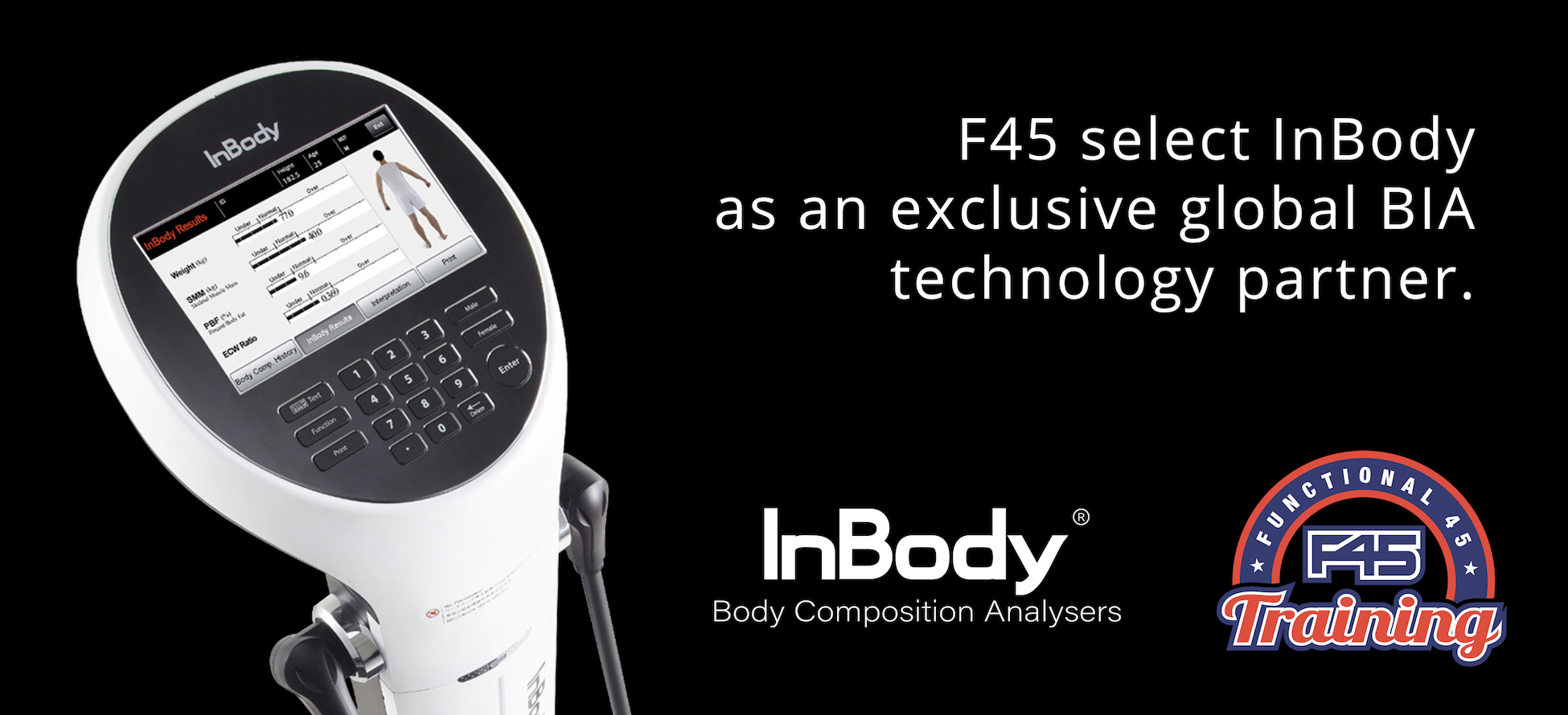 F45 select InBody as an exclusive global BIA device partner.