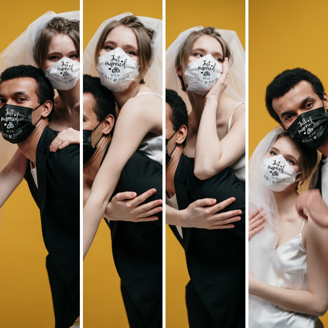 Creators of Personalisedweddingmasks.com, aim to serve some joy during this global pandemic, with their range of quality personalized wedding face masks