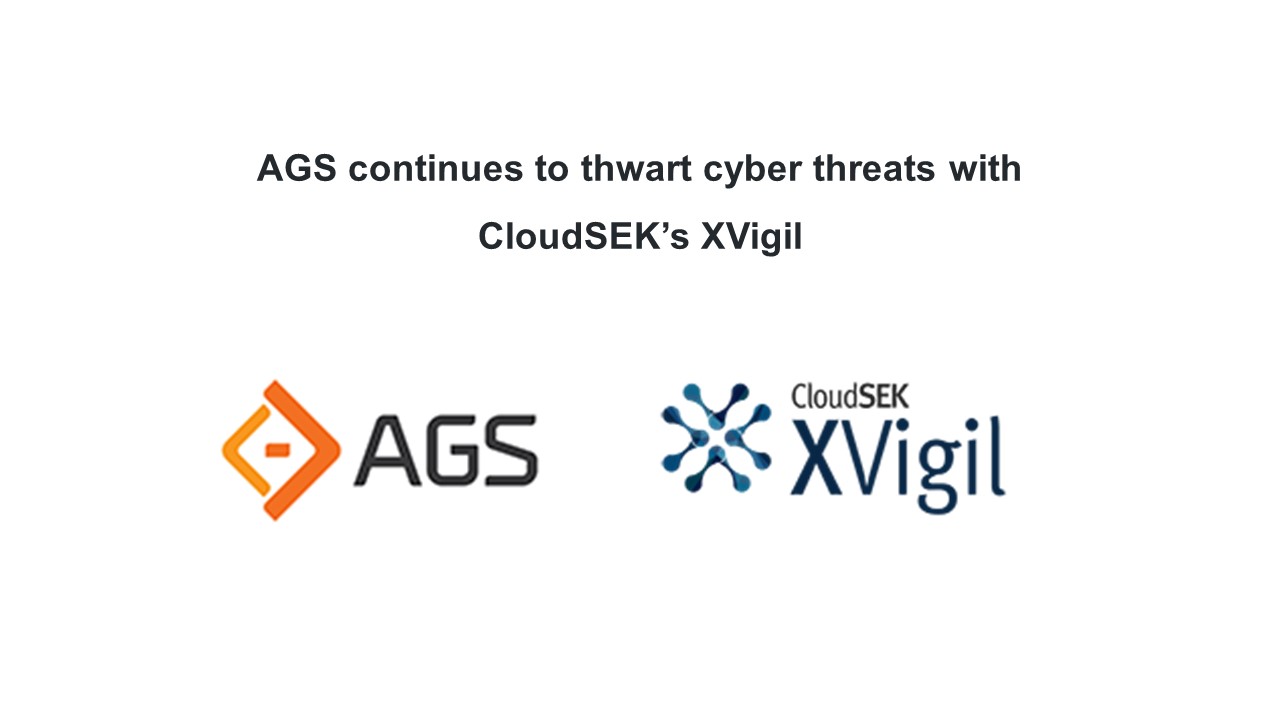 AGS continues to thwart cyber threats with CloudSEK’s XVigil