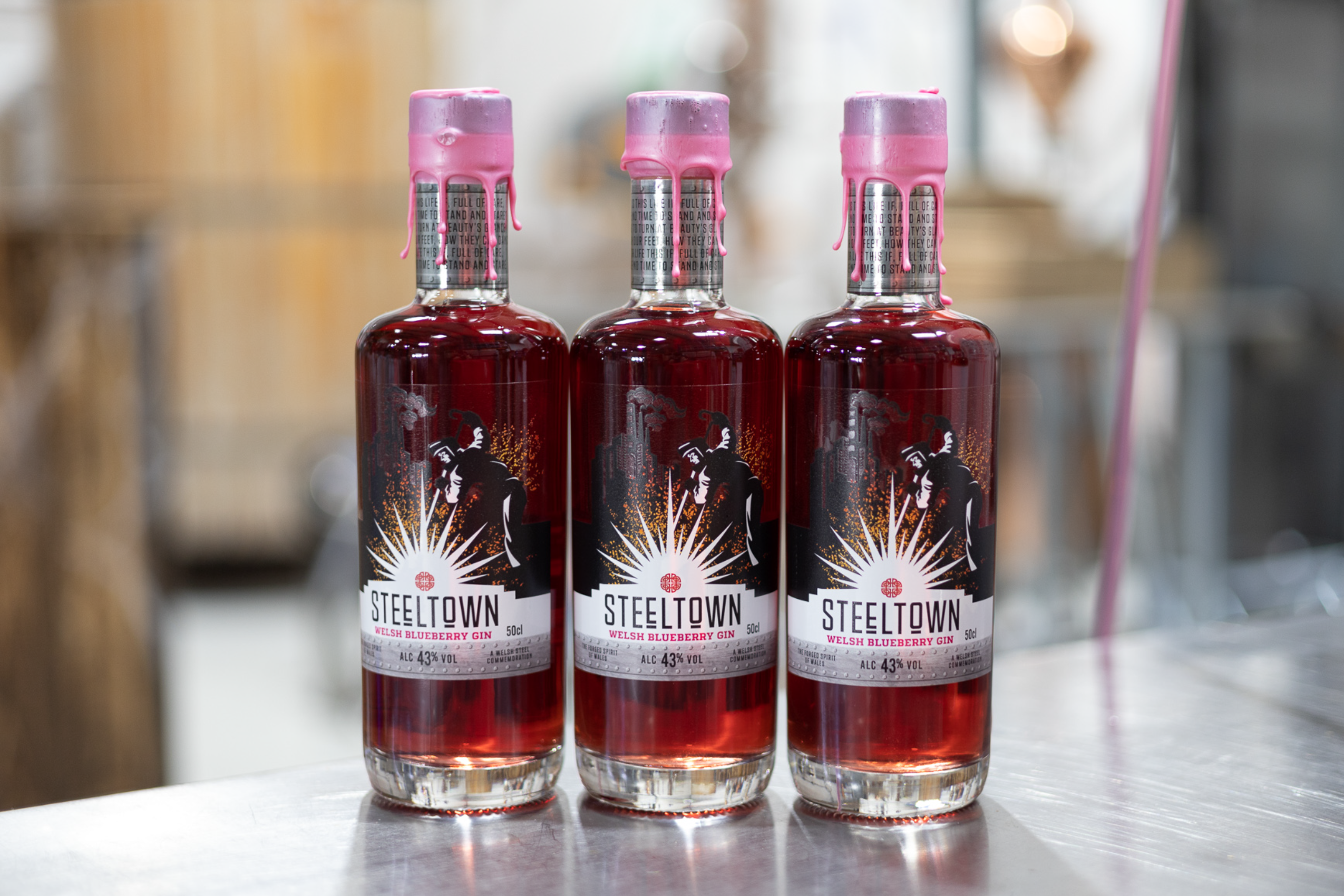 Spirit of Wales Distillery Launches Steeltown Blueberry Welsh Gin