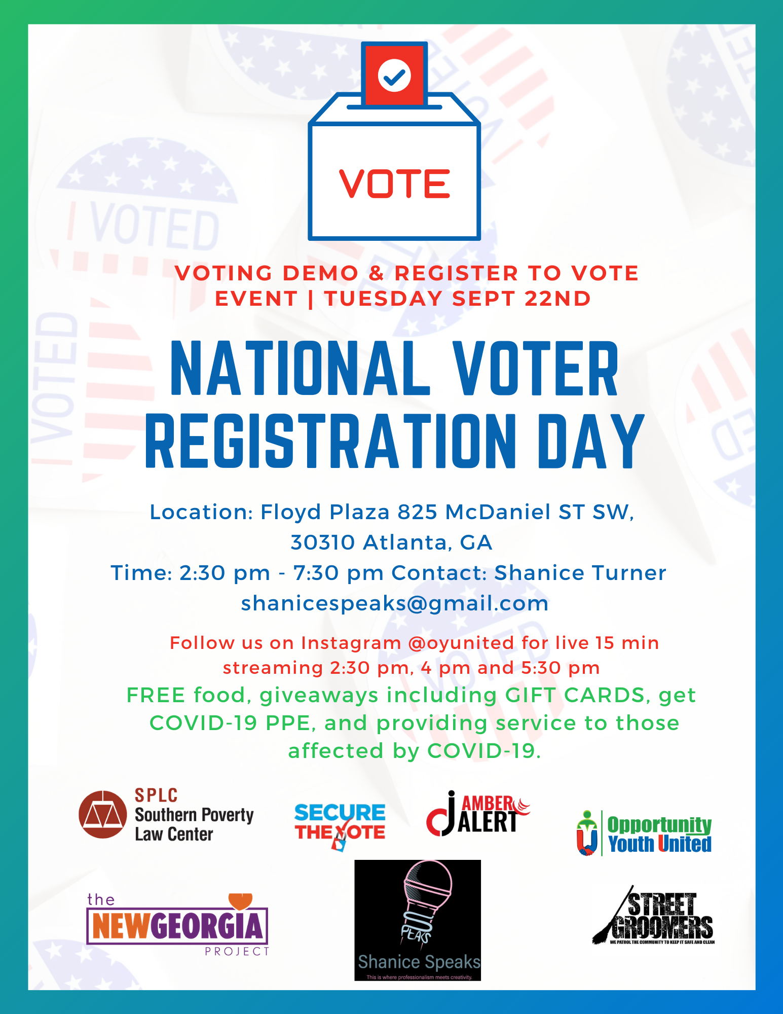 September 22nd National Registration Voting Day
