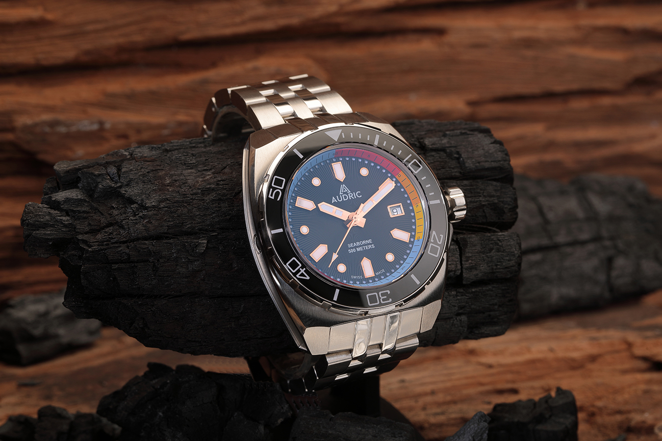 AUDRIC SeaBorne 500 M -Swiss Made Automatic Diver!