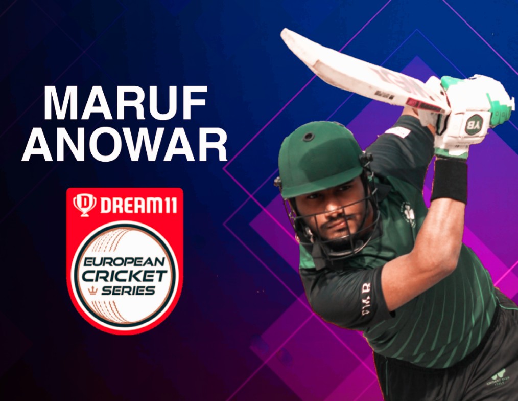 Maruf Anowar on Dream 11 European Cricket Series Rome 2020