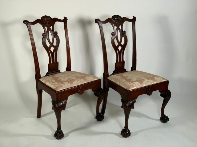 18th Century Chippendale Mahogany Side Chairs Sold for $33,210 in Neue Auctions Sale