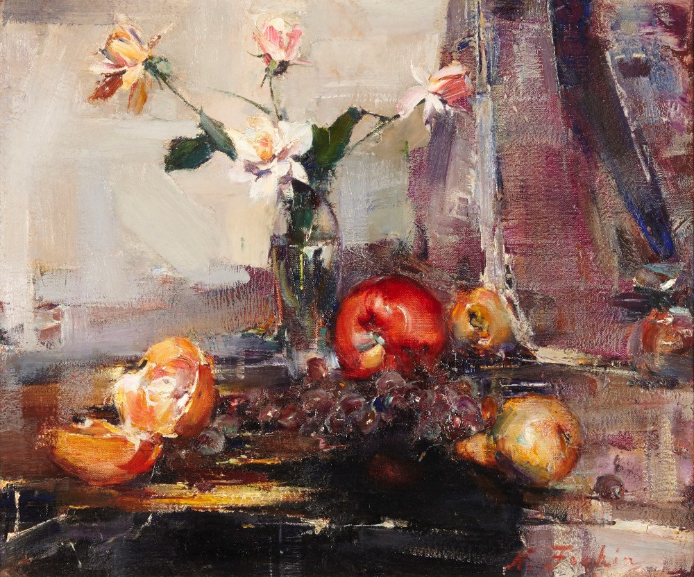 Oil on canvas still life painting by Russian artist Nicolai Fechin (1881-1955) brings $262,500 at Andrew Jones Auctions