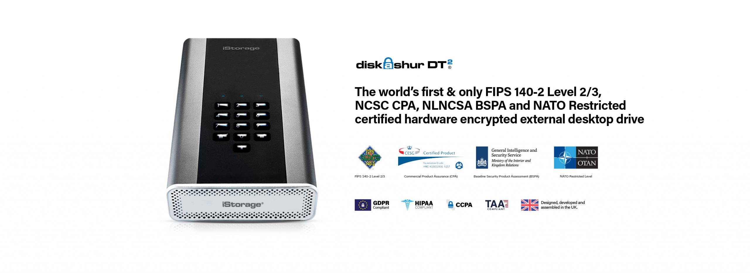 Secure 18 Terabytes’ Worth of Data With iStorage’s PIN Authenticated, Hardware Encrypted HDD