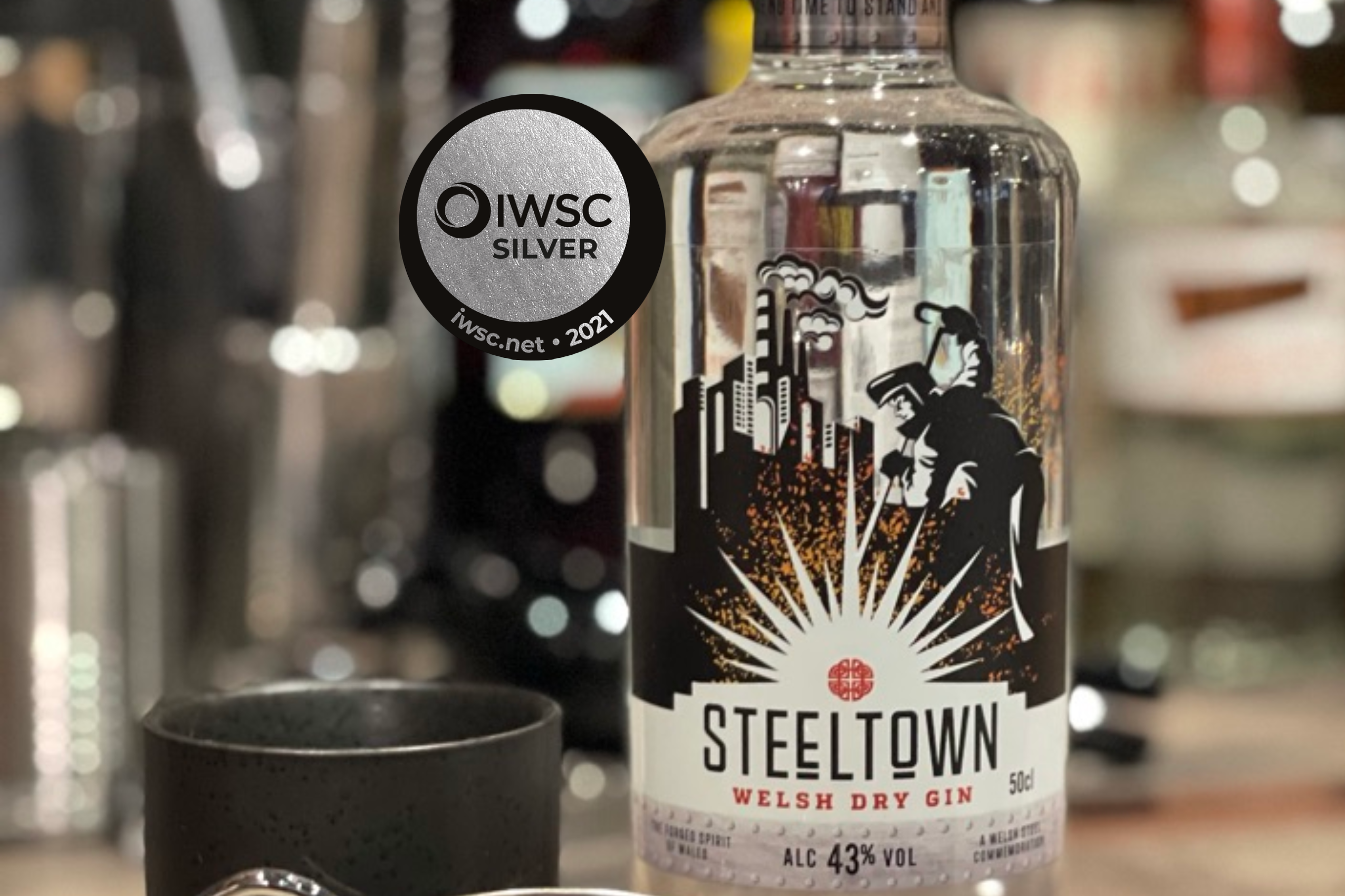 Steeltown Welsh Dry Gin Takes Silver at the IWSC