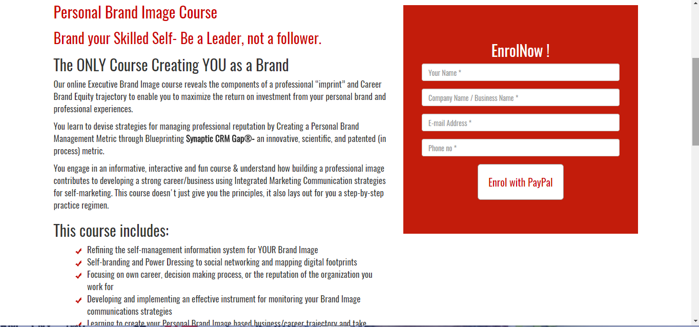 Brand Experts Launch An Innovative Executive Certification- "You As A Brand"