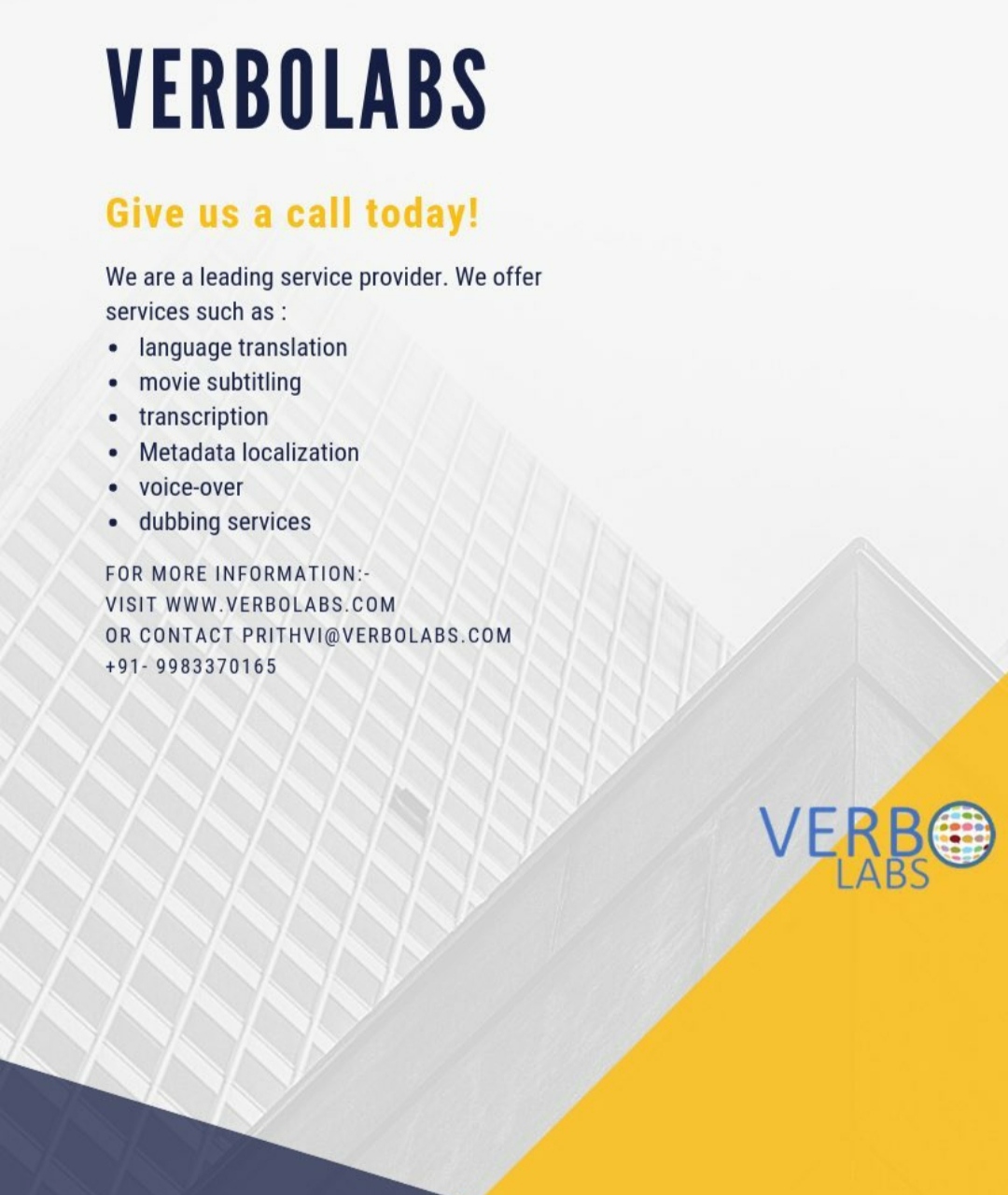 Language Translation Service Provider Company | Verbolabs