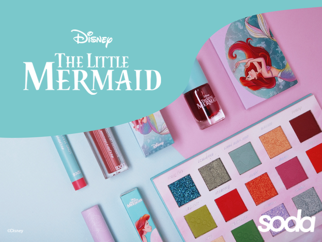 SODA Makeup reveals collaboration with Disney’s The Little Mermaid