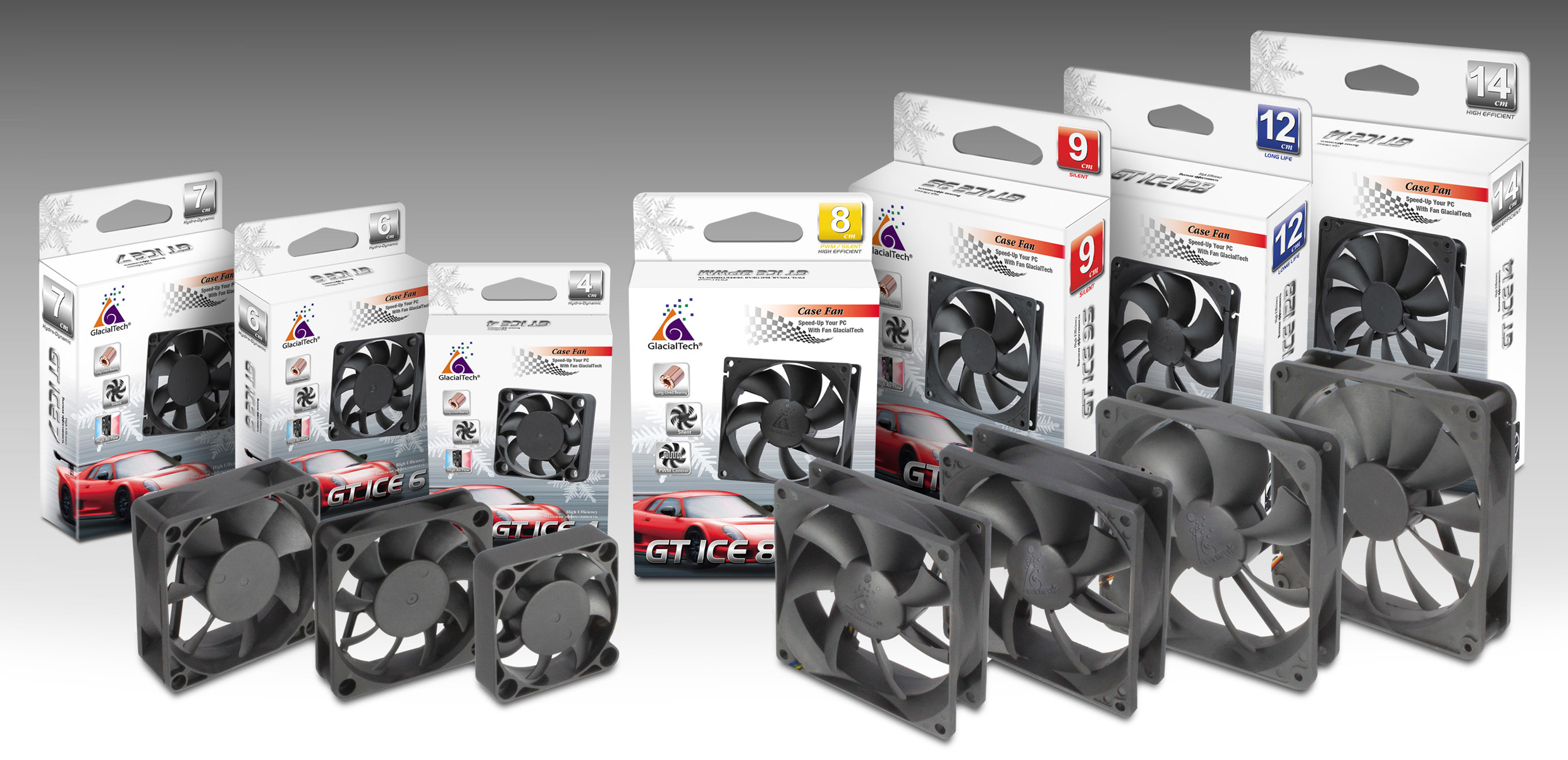 GlacialTech Reorganizes the PC Case Fan Product Line for PC Assemblers and DIY Market