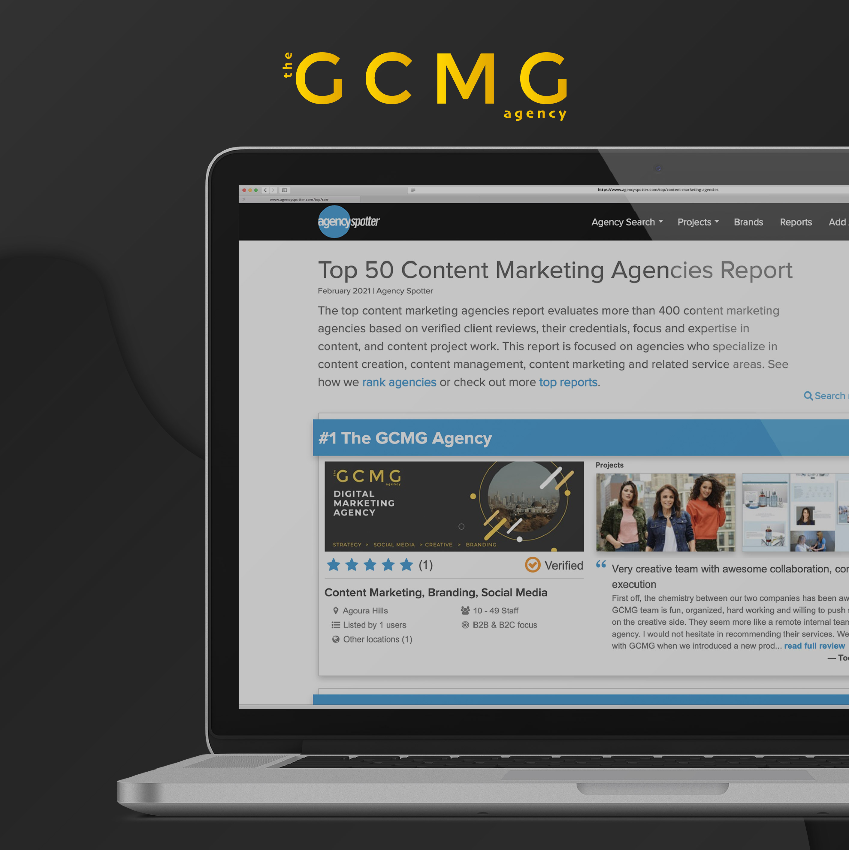 THE GCMG AGENCY NAMED AS NO. 1 CONTENT MARKETING AGENCY 