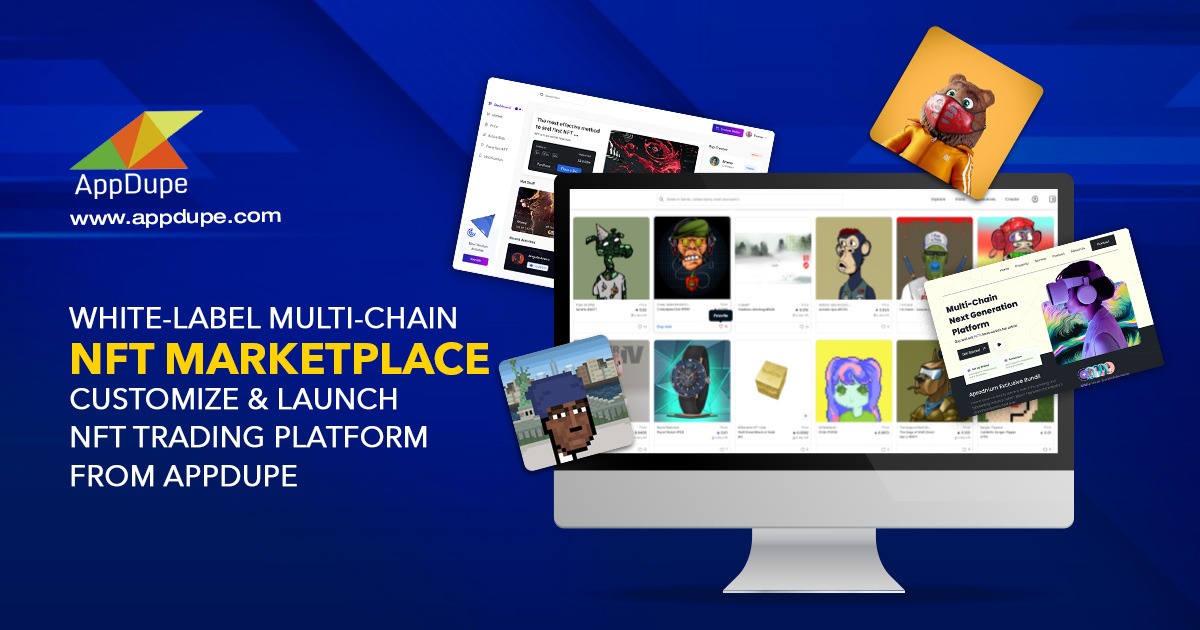White-Label Multi-chain NFT Marketplace - Customize & Launch NFT Trading Platform From Appdupe